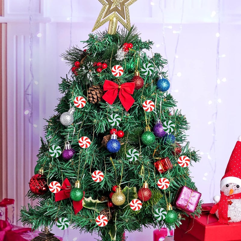 obmwang 80Pcs Christmas Candy Cane Ornaments - Image 5